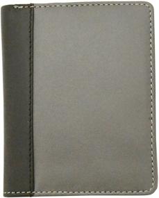 img 2 attached to Men's Accessories: Visconti Bi Fold Wallet in Two Tone Leather