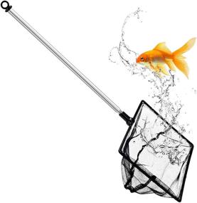 img 4 attached to 🐟 Grepol-V Fine Mesh Fish Net - Extendable Stainless Steel Handle for Fish, Shrimp Tank & Pond