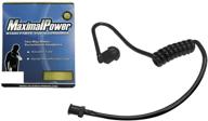 🎧 enhanced coiled acoustic tube for two-way radio surveillance and listen only earpiece - maximalpower twist on replacement (1 pack) logo