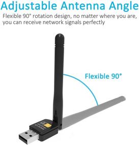 img 2 attached to PIX-LINK USB WiFi Bluetooth Adapter: Dual-Band 600Mbps 2.4/5GHz for Desktop, Win/XP/7/8.1/10/Mac, High Gain WiFi Dongle