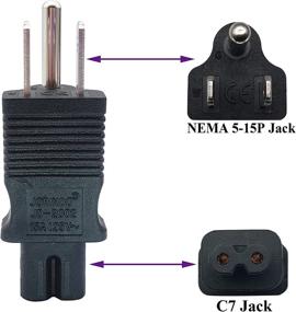 img 2 attached to AAOTOKK Adapter 2 Prong Converter Pack NEMA4 15
