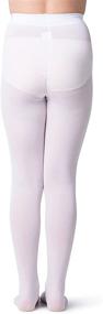 img 2 attached to Silky Toes Microfiber Opaque Tights: Premium Girls' Clothing for Comfort and Style