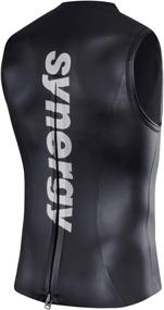 img 3 attached to 🏊 Synergy Men's EpicSpeed Neoprene Sleeveless Top: Optimized Triathlon Wetsuit for Open Water Swimming
