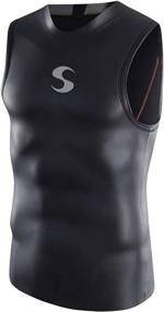 img 4 attached to 🏊 Synergy Men's EpicSpeed Neoprene Sleeveless Top: Optimized Triathlon Wetsuit for Open Water Swimming