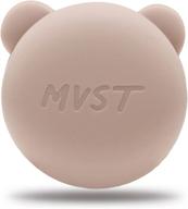 🐻 mvst silicone cartoon car air freshener - vent clips, aroma scented tablet - durable, reusable, cute decoration for auto or home - fresh jasmine scent - brown bear logo