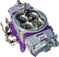 🏎️ proform race series carburetor: 4-barrel, 850 cfm, square bore, no choke, mechanical secondary, dual inlet, silver/purple - each logo