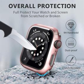 img 1 attached to Чехол Mocodi 4 Pack для Apple Watch 38 мм серии 3/2/1 с защитой экрана из закаленного стекла