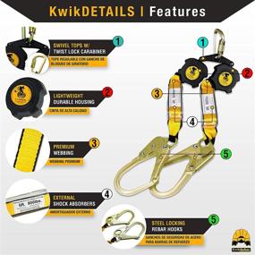 img 1 attached to KwikSafety Charlotte Retracting Construction Protection Occupational Health & Safety Equipment for Emergency Response