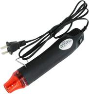 🔥 cslu 110v 300w mini portable heat gun - ideal for heat shrink tubings, drying paint, and hand-hold hot air gun, black логотип