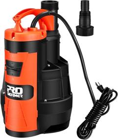 img 4 attached to 💪 Powerful and Versatile: PROSTORMER 3500 GPH Submersible Sump Pump with Float Switch - Ideal for Pool, Pond, Garden, Flooded Cellar, Aquarium, and Irrigation