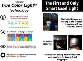 img 2 attached to 🎨 Enhance Your Artistic Creations with the Method Lights ML-EL Smart Easel Light - Long Life Rechargeable Battery & Remote Control