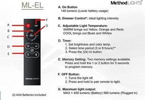 img 3 attached to 🎨 Enhance Your Artistic Creations with the Method Lights ML-EL Smart Easel Light - Long Life Rechargeable Battery & Remote Control