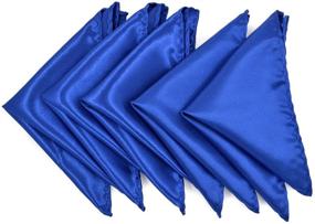 img 3 attached to 5 Pack Solid Pocket Square Handkerchief