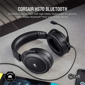 img 3 attached to 🎧 Corsair HS70 Гарнитура для гейминга с поддержкой Bluetooth-Wired, совместима с ПК, Mac, Xbox Series X, Series S, One, PS5, PS4, Nintendo Switch, iOS, Android-Carbon/Black