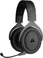 🎧 corsair hs70 гарнитура для гейминга с поддержкой bluetooth-wired, совместима с пк, mac, xbox series x, series s, one, ps5, ps4, nintendo switch, ios, android-carbon/black логотип