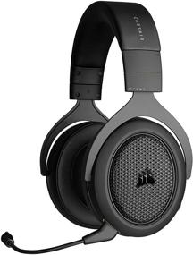 img 4 attached to 🎧 Corsair HS70 Гарнитура для гейминга с поддержкой Bluetooth-Wired, совместима с ПК, Mac, Xbox Series X, Series S, One, PS5, PS4, Nintendo Switch, iOS, Android-Carbon/Black