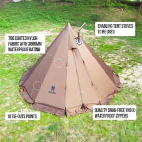 img 1 attached to OneTigris Fortress Camping Waterproof Wind Proof