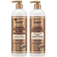 🥥 16.5 oz suave professionals natural shea butter & pure coconut oil shampoo & conditioner set logo