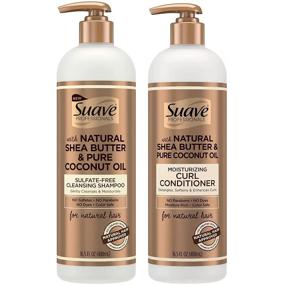 img 4 attached to 🥥 16.5 oz Suave Professionals Natural Shea Butter & Pure Coconut Oil Shampoo & Conditioner Set