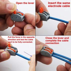img 3 attached to CESFONJER Conductors Terminal Block ⚡️ Assortment Wire Connectors 26 pcs Compact 222-412