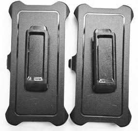 img 3 attached to 📲 2 Pack Belt Clip Holster for OtterBox Defender Series Case Samsung Galaxy S20 (6.9" S20U) - Superior Replacement Option