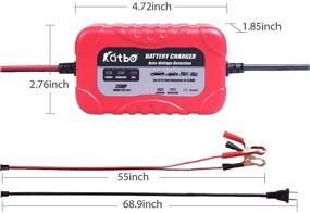 img 2 attached to 🔋 KATBO 2Amp Smart Battery Charger Maintainer 6V 12V - Ultimate Power Solution for Cars, 4 Wheelers, Motorcycles, ATVs, RVs & More