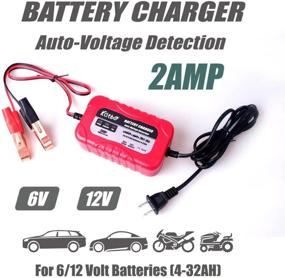 img 3 attached to 🔋 KATBO 2Amp Smart Battery Charger Maintainer 6V 12V - Ultimate Power Solution for Cars, 4 Wheelers, Motorcycles, ATVs, RVs & More