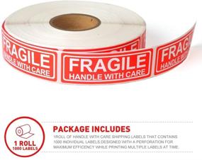 img 3 attached to 📦 Fragile Handle Shipping Stickers Labels: Safeguard Your Delicate Packages with Confidence