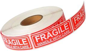 img 1 attached to 📦 Fragile Handle Shipping Stickers Labels: Safeguard Your Delicate Packages with Confidence