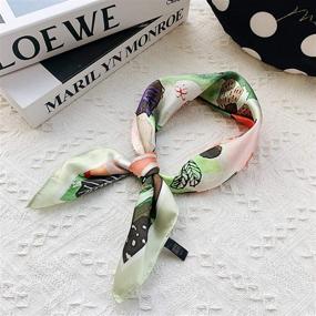 img 1 attached to Feeling Neckerchief Handbag Bracelet Painting Women's Accessories for Scarves & Wraps