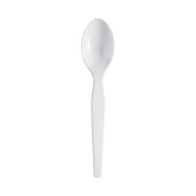 img 4 attached to Dixie TH207 Heavyweight Teaspoons - White (Pack of 100): Premium Plastic Cutlery for Sturdy Use