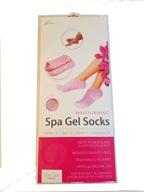 award-winning moisturizing spa gel socks for dry cracked heels and feet - infused with jojoba, lavender oil, and vitamin e logo