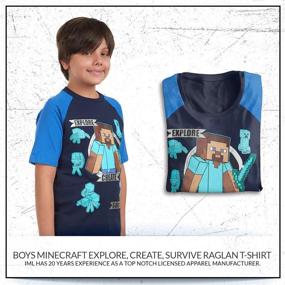 img 1 attached to Minecraft Explore Create Survive T Shirt