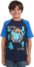 img 4 attached to Minecraft Explore Create Survive T Shirt