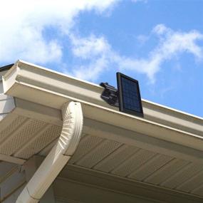 img 3 attached to 🌦️ HOLACA Weatherproof Gutter Mount for Ring Solar Panel- Enhance Outdoor Durability with Wall Mount Bracket – Black