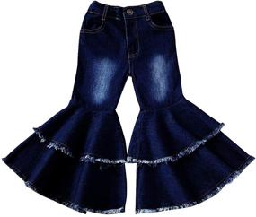 img 3 attached to 👖 Stylish Luethbiezx Bell Bottom Toddler Leggings Trousers for Fashionable Girls