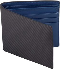 img 4 attached to 👜 Carbon Leather Bifold Wallet with RFID Blocking Compartment