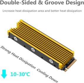 img 2 attached to Heatsinks 2280Mm Double Sided Cooling Design（Gold）