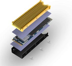 img 1 attached to Heatsinks 2280Mm Double Sided Cooling Design（Gold）