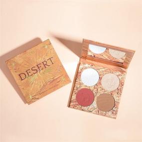 img 2 attached to ELLESY Highlighter & Contour Palette: Highly Pigmented Blush & Facial Contouring Makeup Palette - Cruelty-Free