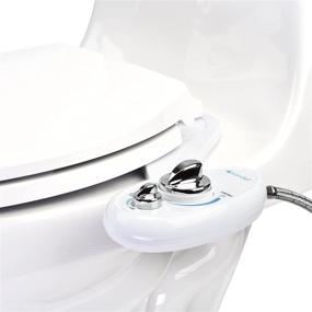 img 1 attached to 🚽 Brondell LH-12 Left Hand Bidet Attachment SouthSpa Dual Nozzle - Enhanced Control Panel on Left Side - Dual Positionable Nozzles for Front and Rear Wash