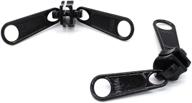 ykk zipper rescue jeep slider - 10 coil long pull with 2 heads, black (2 sliders/pack) - authorized distributor: zipperstop wholesale logo