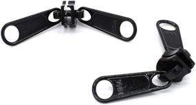 img 2 attached to YKK Zipper Rescue Jeep Slider - 10 Coil Long Pull with 2 Heads, Black (2 Sliders/Pack) - Authorized Distributor: ZipperStop Wholesale