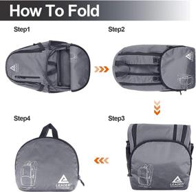 img 3 attached to Leader Accessories Foldable Daypack Grey