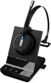 img 2 attached to Sennheiser SDW 5016 (507016) Single-Sided Wireless DECT Headset - Enhanced Connectivity for Desk Phone, Softphone/PC, and Mobile - Dual Microphone Technology with Ultra Noise-Canceling - Sleek Black Design - Compact Size (3 inches)