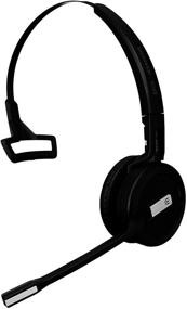 img 1 attached to Sennheiser SDW 5016 (507016) Single-Sided Wireless DECT Headset - Enhanced Connectivity for Desk Phone, Softphone/PC, and Mobile - Dual Microphone Technology with Ultra Noise-Canceling - Sleek Black Design - Compact Size (3 inches)