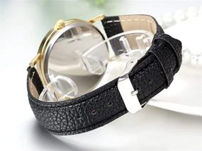 img 1 attached to Unisex Female Whatever Leather Watches