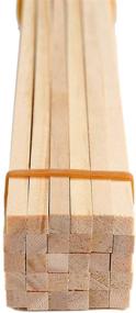 img 3 attached to Premium 1/4 ×12 Inch Wooden Square Dowel Rods – Small Hardwood Unfinished Wood Squrae Sticks for Crafts DIY Projects (30 Count)