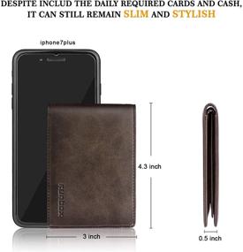 img 2 attached to RUNBOX Wallets BLOCKING Leather Stylish Men's Accessories in Wallets, Card Cases & Money Organizers