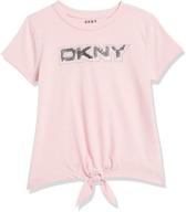 👚 dkny girls white t-shirt 14-16 - clothing, tops, tees & blouses for girls logo
